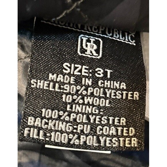 Urban Republic Classic Boys Pea Coat 3T - Picture 4 of 5
